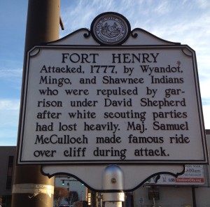 Fort Henry 1777 marker